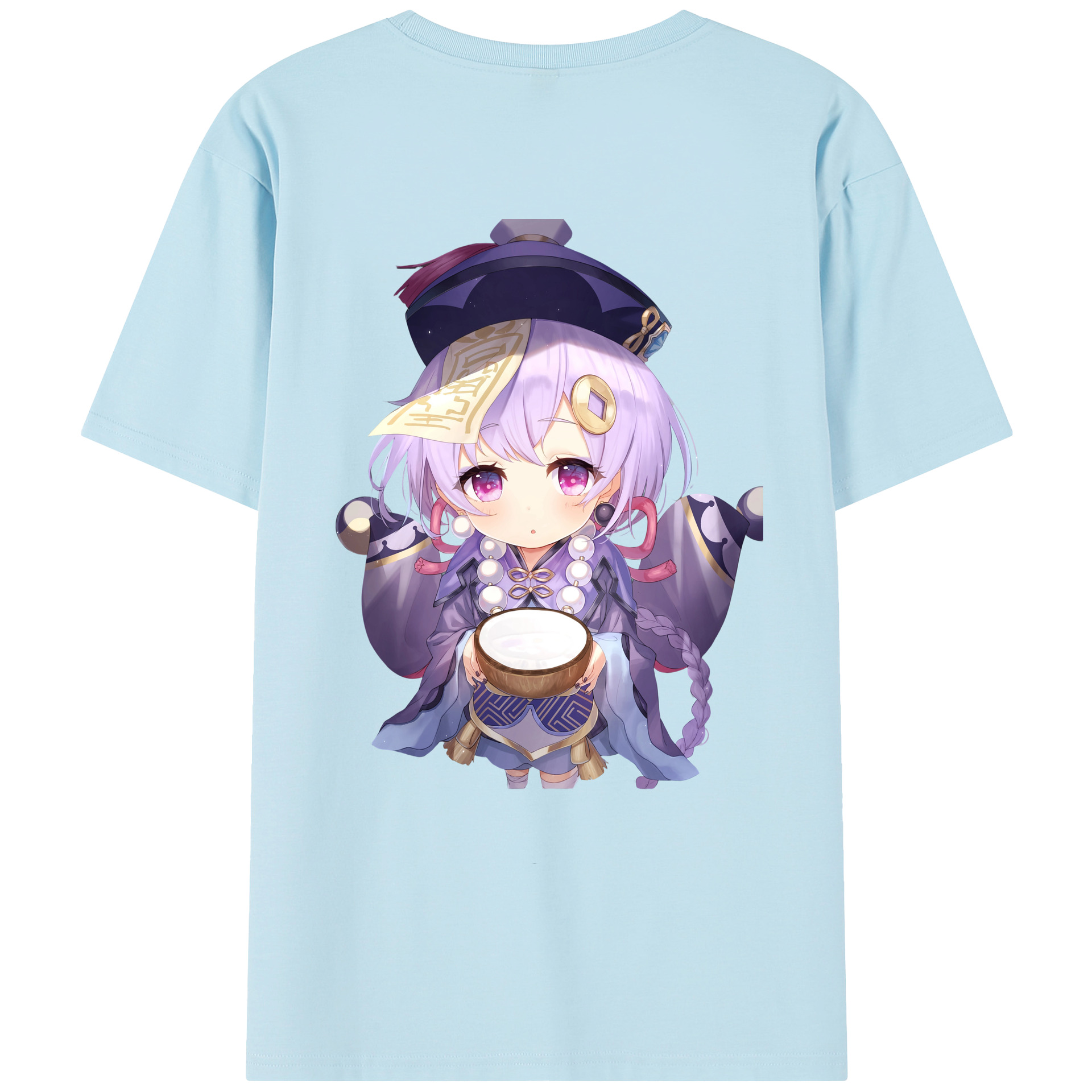 げんし神 七七 なな  genshin Nana 綿100％半袖Tシャツ（背面プリント）